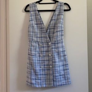 Zara jumper blue tweed